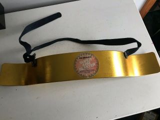 Vintage Joe Weider Arm Blaster Gold Weight Lifting Curling Isolator Bicep