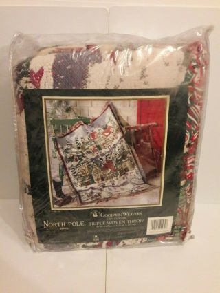 Dept 56 " North Pole Series " Triple Woven Throw 2nd In Series