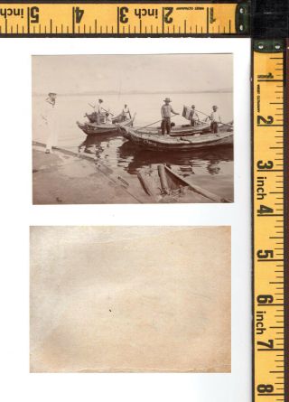 China Qingdao Shanghai ? Chinese Fisher ? German Marine - orig.  photo ≈ 1906 2
