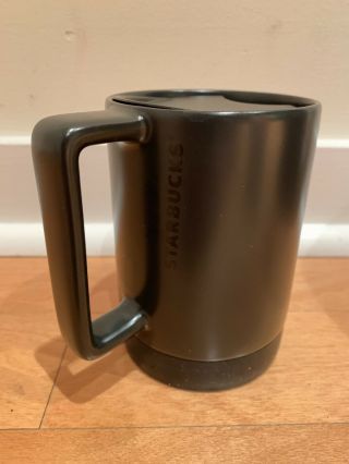 Black Starbucks 14 Oz Coffee Mug With Lid Tumbler Adjustable Mouth