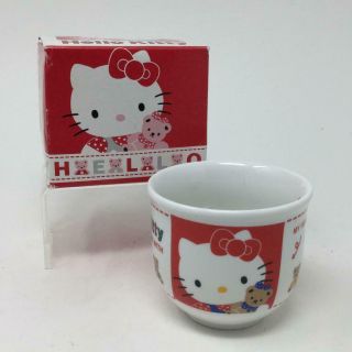 Hello Kitty Holding Teddy Bear Tea Cup Vintage 1991 Japan