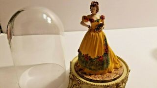 Belle Watling Gone With The Wind Glass Domed Figurine Franklin