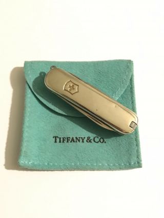 Vintage Tiffany & Co.  18k & Sterling Silver Swiss Army Pocket Knife