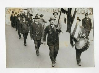 1927 Press Photo Civil War Veterans March In Cleveland Oh Parade 1234