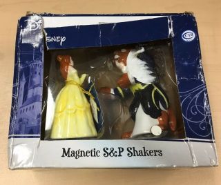 Disney Beauty And The Beast Magnetic Salt And Pepper Shakers - No Box