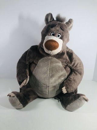 Disney Store Jungle Book Baloo Bear Plush Stuffed Animal 14 " Soft Brown Cuddly