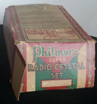 Philmore Radio Crystal Set,  Boxed Educational Crystal Radio