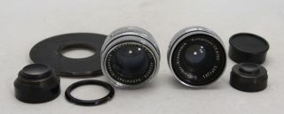Schneider Kreuznach Componon 2x,  vintage enlarger lens 1:5,  6/80 & 1:5,  5/105 2