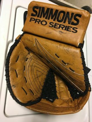 Modern Retro Vintage Heritage Color Simmons Goalie Glove 996 Pro Series Specs