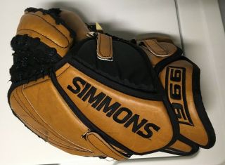 Modern Retro Vintage Heritage color Simmons Goalie Glove 996 Pro Series specs 2
