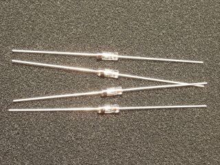 Qty 4: Germanium Diode Point Contact Crystal Radio Detector Gold Bonded Itt