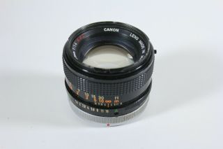 Canon 50mm F/1.  4 S.  S.  C.  Breech Lock Vintage Fd Mount Lens