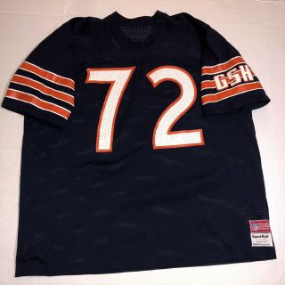 Vintage William Refrigerator Perry 72 Chicago Bears Sand - Knit Nfl Jersey Xxl