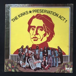 The Kinks Preservation Act 1 Uk 1st Press 1e/1e Insert Rca Sf 8392 Vinyl Lp