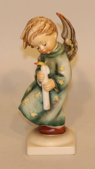 Hummel Figurine Heavenly Angel 21/0 - 1/2 21/01/2 Tmk - 5 Boy Candle