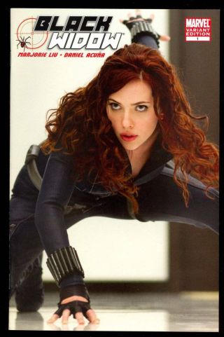 Black Widow 1 Scarlett Johansson Natasha Romanoff Movie Photo Variant Cover