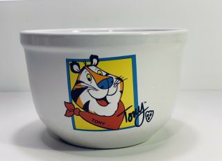 Tony The Tiger Kelloggs Frosted Flakes Ceramic Cereal Bowl 2002 31465 White