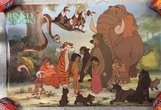 Vintage Walt Disney The Jungle Book Poster 34x23’ 