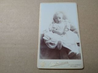 Cdv Carte De Visite Of A Child By John Heusman Of Rugby (alfred William Holmes)
