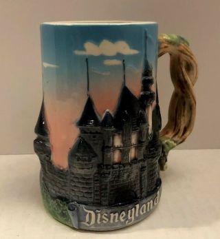 Vintage Disney 3d Castle/disneyland Coffee Mug Or Stein Japan