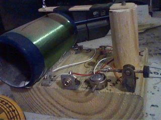 Home Made Crystal Radio With Galena Detector Made From Scrap