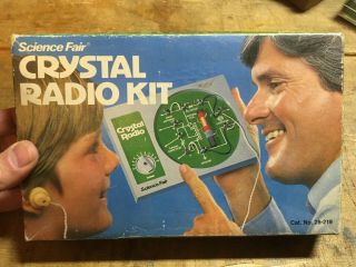 Tandy/radio Shack Science Fair Crystal Radio Kit 28 - 219