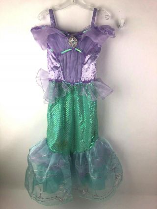 Disney Store Ariel Size 5/6 Costume Halloween Little Mermaid Dress Up Princess