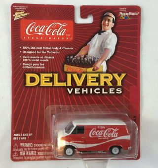2004 Johnny Lightning Coca - Cola Delivery Vehicles 1977 Chevy Van 1:64