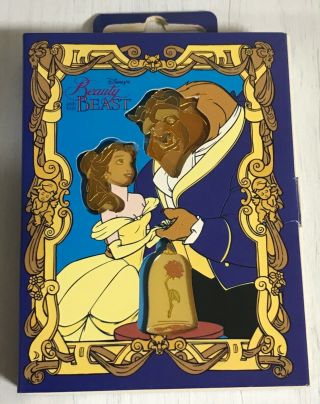 Japan Disney Store Jds Pin Set Beauty And The Beast Storybook Boxed Belle