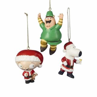 Too Cool Licensed Kurt Alder Family Guy 3 Pc Christmas Ornament Set S185