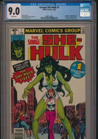 Marvel Savage She - Hulk 1 1980 Cgc 9.  0 White Pages 1st Appearance/origin
