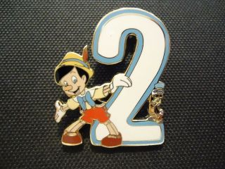 Disney Jds 10th Anniversary Celebration 2 Pinocchio & Jiminy Pin Le 2500