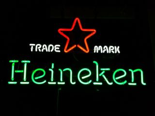 Heineken Red Star Logo Led Neon Beer Sign