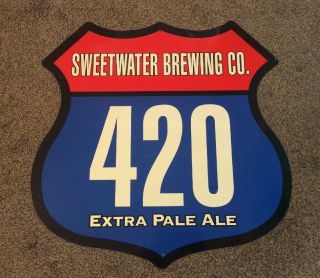 Sweetwater Brewing Co.  420 Extra Pale Ale Beer Sign Metal Tin