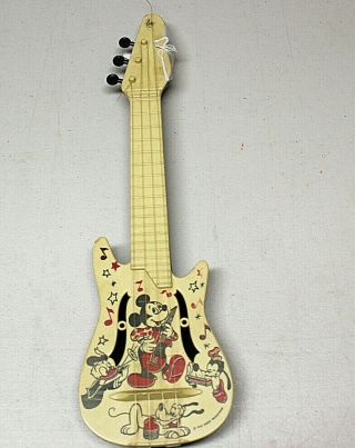 Vintage Mousegetar Mickey Mouse Mini Guitar Walt Disney Production