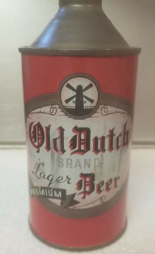 Old Dutch Brand Premium Lager Cone Top Beer Can Metropolis York City Nyc Ny
