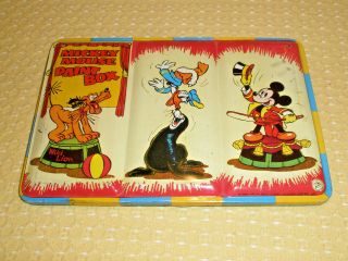 Vintage Mickey Mouse Childs Paint Box Page London Pluto Donald Mickey