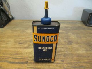 Vintage Sunoco Household Oil Oiler Can