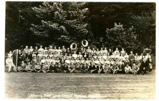 Portland Oregon Or - Apostolic Faith Camp Grounds Orchestra - Rppc Postcard