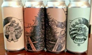 Tree House Brewing White Christmas Mr Gingerbread Fudge Intemperance 4 Cans