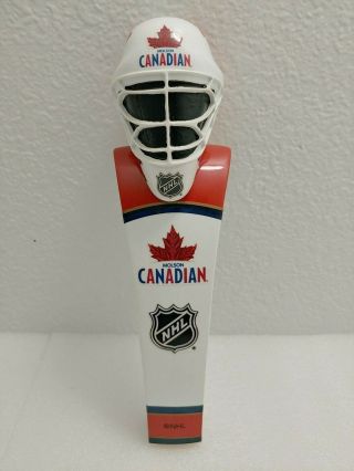 Molson Canadian Nhl Hockey Goalie Mask Player 11 " Draft Beer Keg Bar Tap Handle