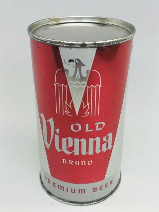 Old Vienna Beer - 12 Oz.  Flat Top Beer Can.  Chicago,  Illinois - Il Screamer
