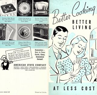 Magic Chef Gas Range 1939 Illustrated Brochure American Stove Company Ovens