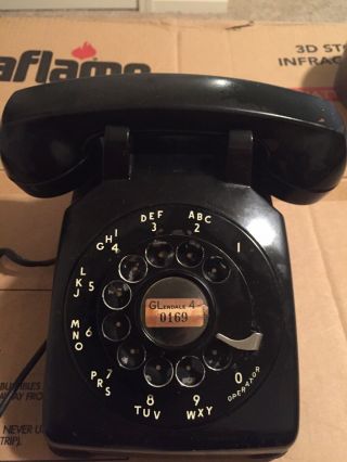 Vintage Black Western Electric Bell Systems C/d 500 2 - 62 Rotary Dial Phone