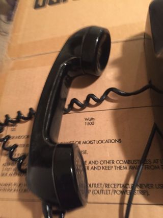 Vintage Black Western Electric Bell Systems C/D 500 2 - 62 Rotary Dial Phone 2