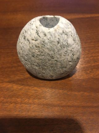 Small Lee Spiller Natural Stone Vase - Real Rock - Signed 2.  5 Inches Tall
