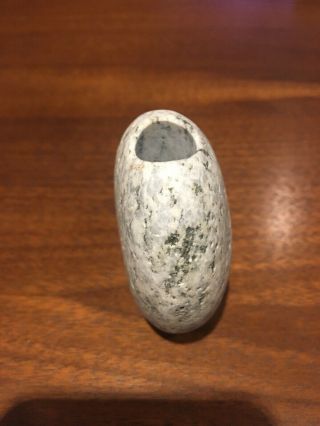 Small Lee Spiller Natural Stone Vase - Real Rock - Signed 2.  5 inches Tall 2