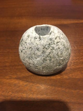 Small Lee Spiller Natural Stone Vase - Real Rock - Signed 2.  5 inches Tall 3