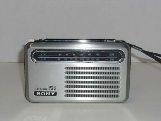 Vintage Sony Tfm - 6200w 3 Band Am/fm Psb Portable Radio &