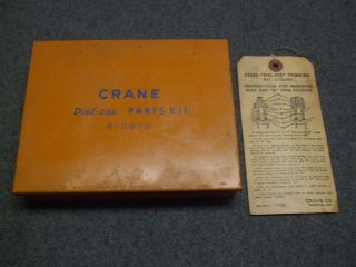 Vintage Crane Dial - Ese 8 - 0010 Faucet Seat Repair Complete Kit With Instructions